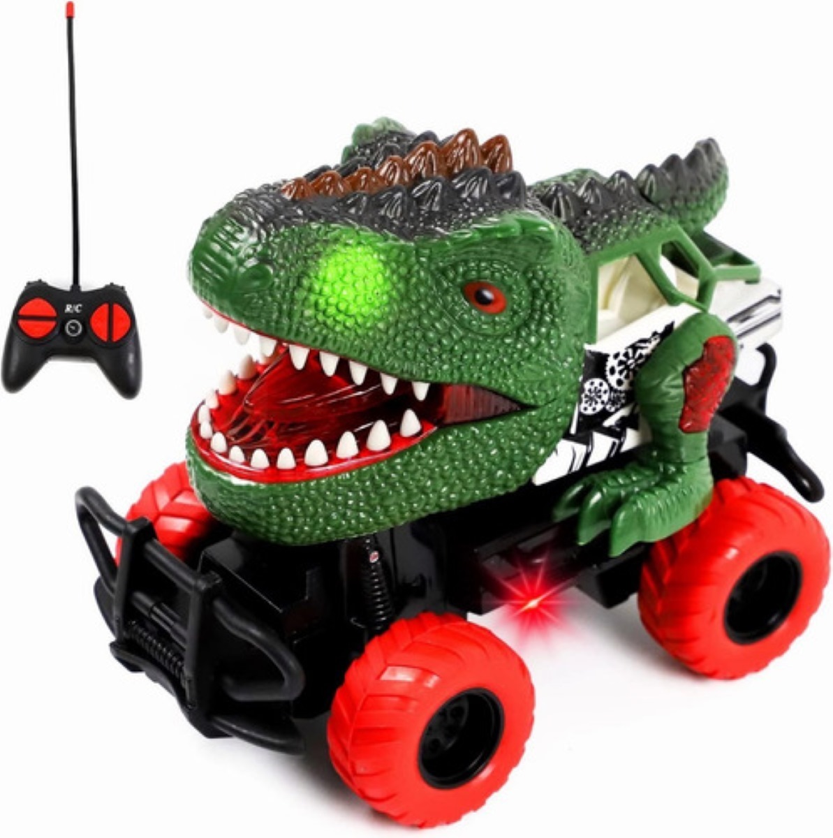 Coche Juguete Dinosaurio Control Remoto Con 4 Canales 