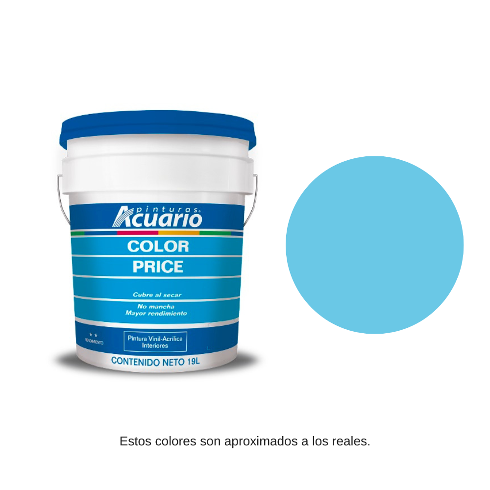 Pintura Color Price Color Azul 19 Lt Acuario VA80290