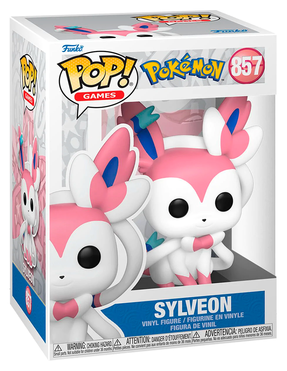 Funko Pop Sylveon #857 Pokedex Kalos 700 Pokemon Anime Figura Original