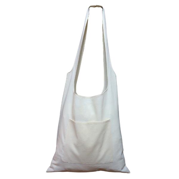 BOLSA ECOLOGICA DE MANTA CORTE CAMISETA COLOR NATURAL 