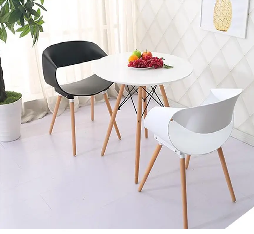 Set de 2 sillas modernas, estilo nordico