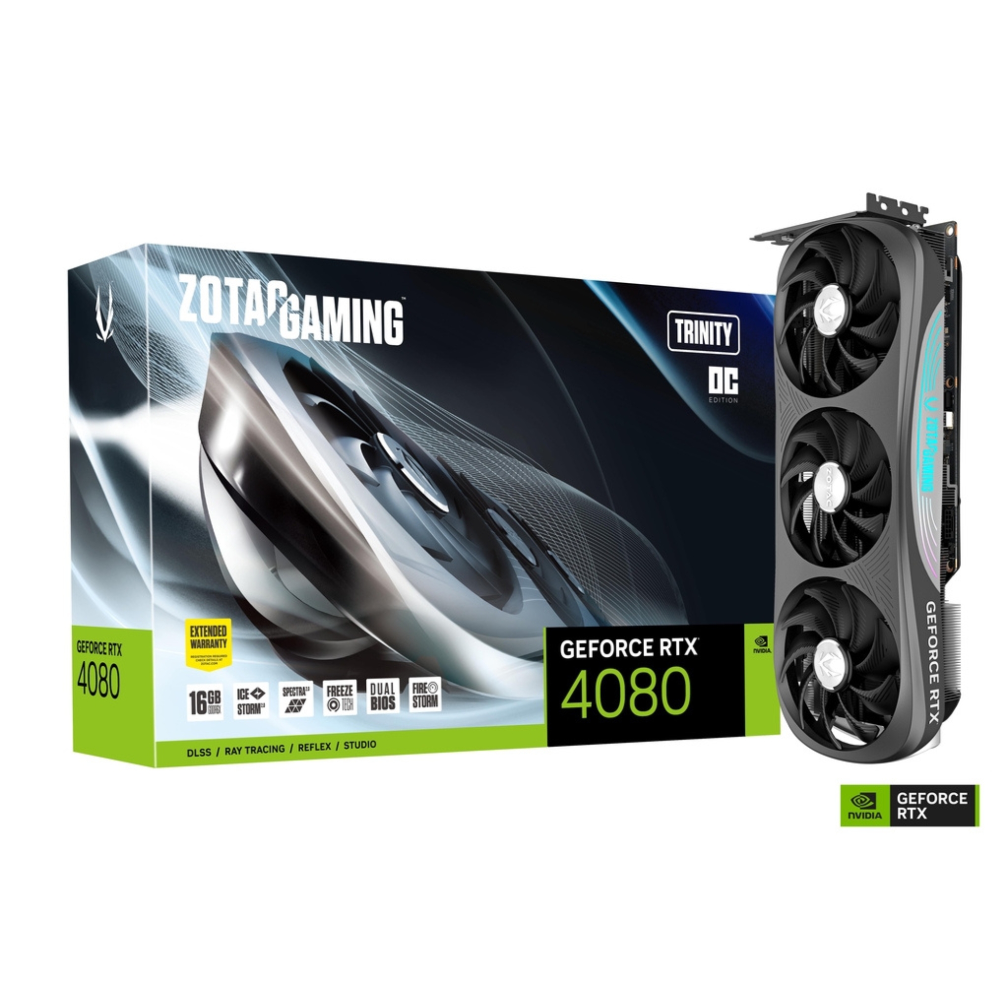 Tarjeta de Video Zotac Gaming GeForce RTX 4080 Trinity OC, 16GB GDDR6X