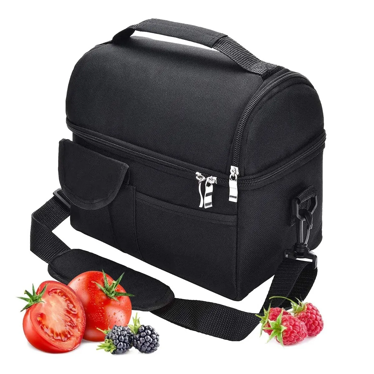 Lonchera  Térmica Gran Capacidad,  De Hombro Negro