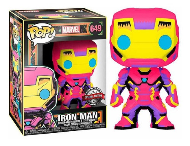 Iron Man Black Light (Special Edition) Funko Pop Marvel 649
