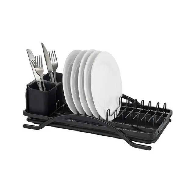 Escurridor Brang Aluminio Charola Pvc Resistente Negro