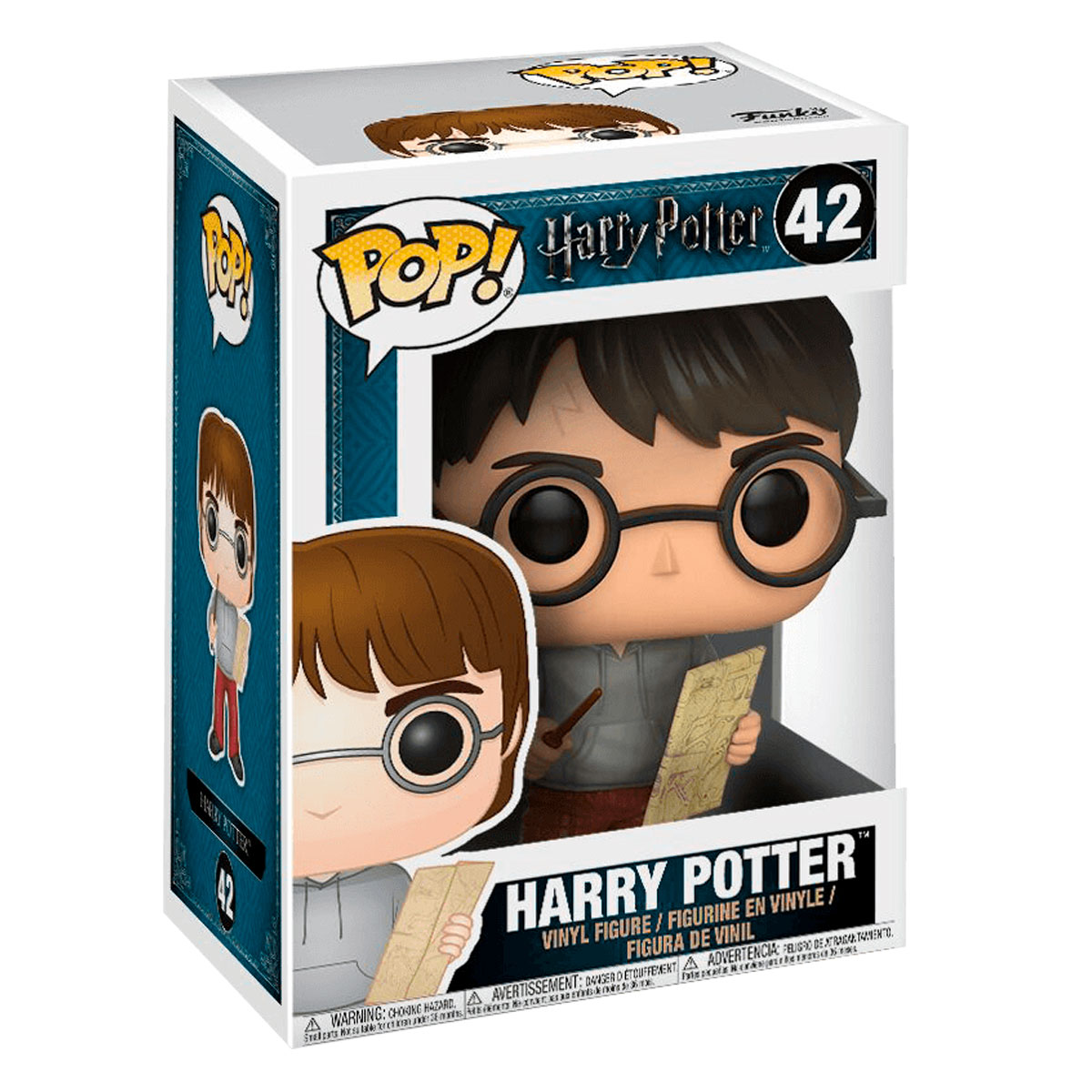 Funko Pop Harry Con Mapa Del Merodeador #42 Wizarding World Figura Original