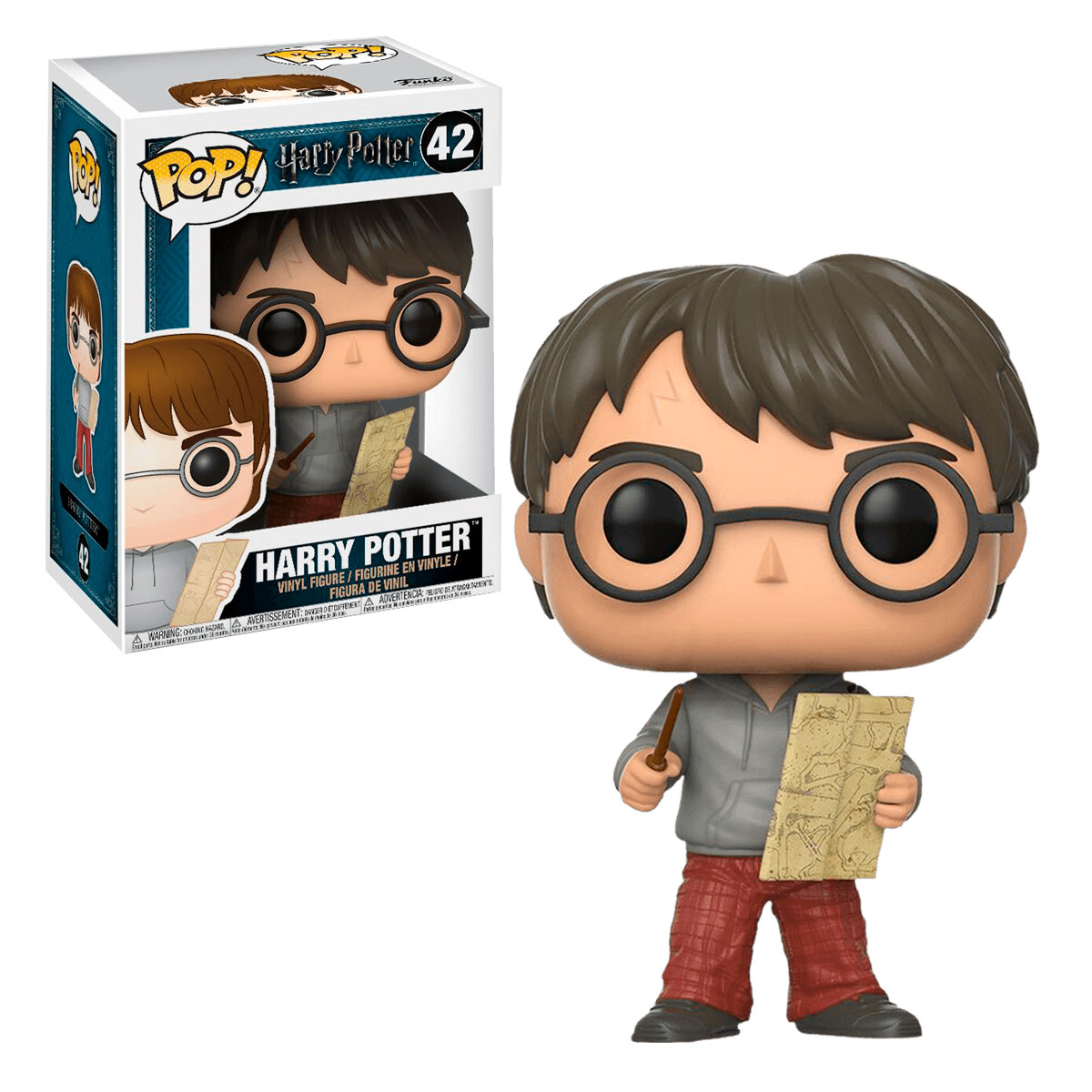 Funko Pop Harry Con Mapa Del Merodeador #42 Wizarding World Figura Original