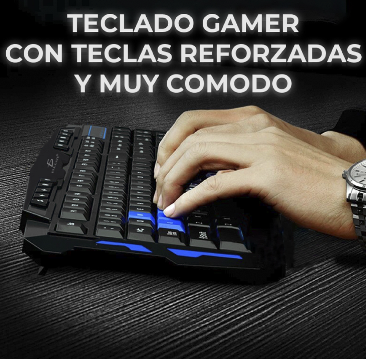 Kit De Mouse Y Teclado Inalambrico Tipo Gamer