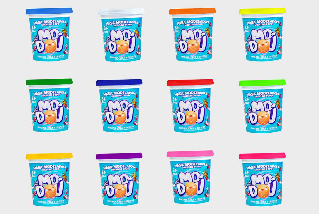 Plastilina Masa Moldeable, 24 Pzs 12 Colores, Juguetes Modou