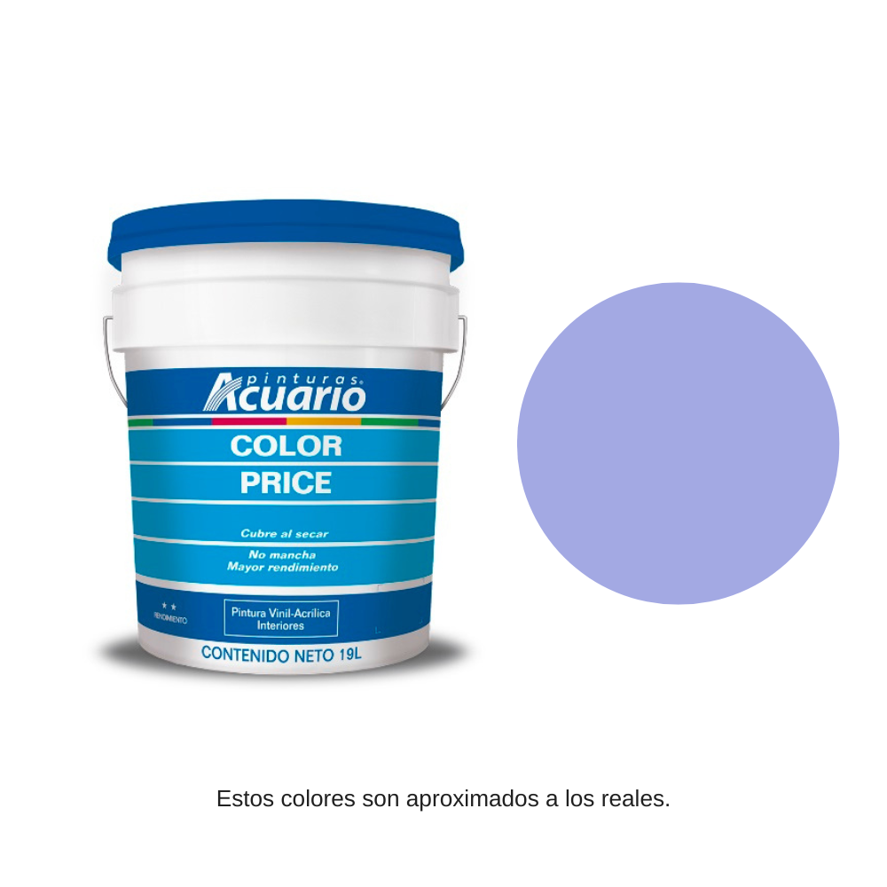 Pintura Color Price Color Lila 19 Lt Acuario VA81290