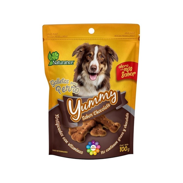 Yummy Galletas Sabor Chocolate Perro 100grs Naturance