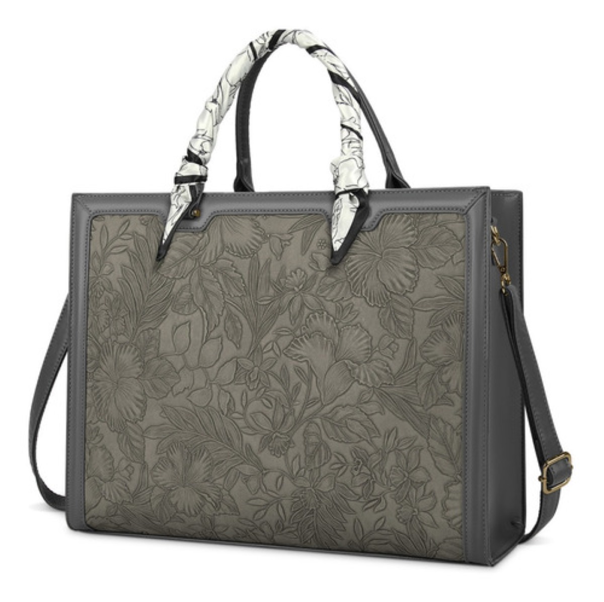 Bolsa Para Laptop De 15.6 Pulgada Para Mujer Gris