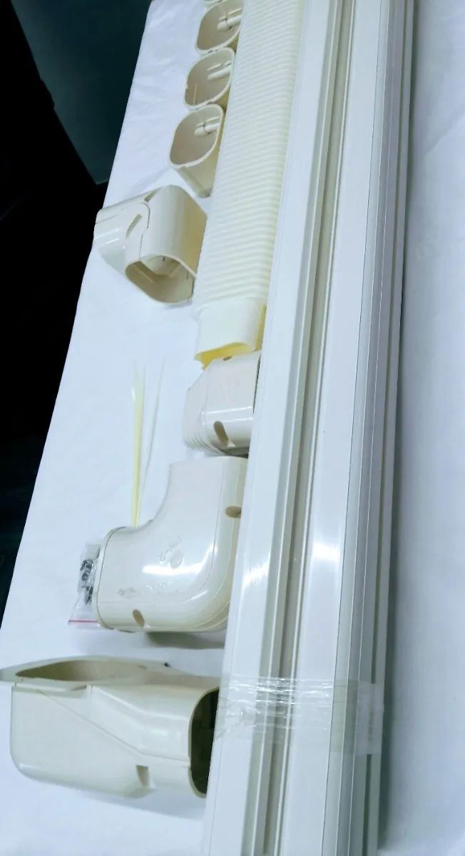 Kit Protector de Tuberia Para Minisplit Decorativa Pvc 8 cm X 4 Metros