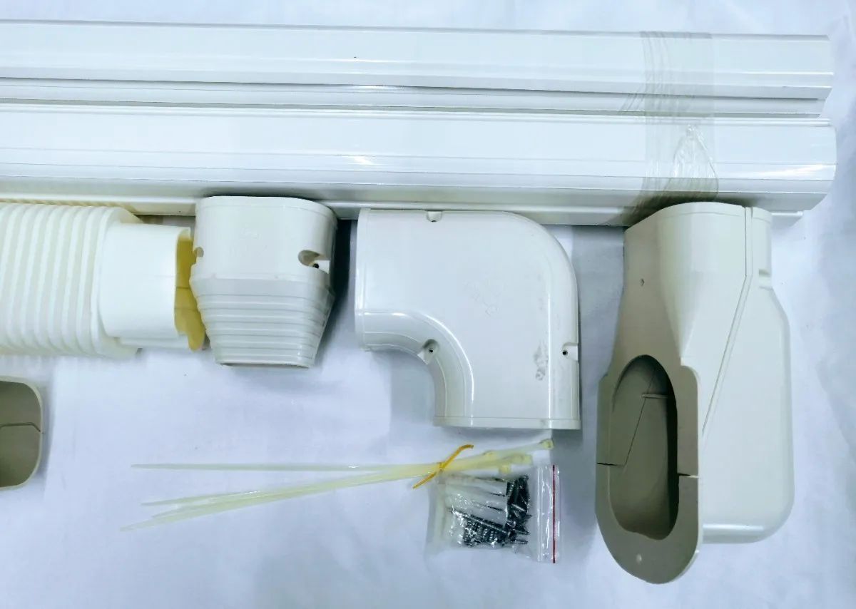 Kit Protector de Tuberia Para Minisplit Decorativa Pvc 8 cm X 4 Metros