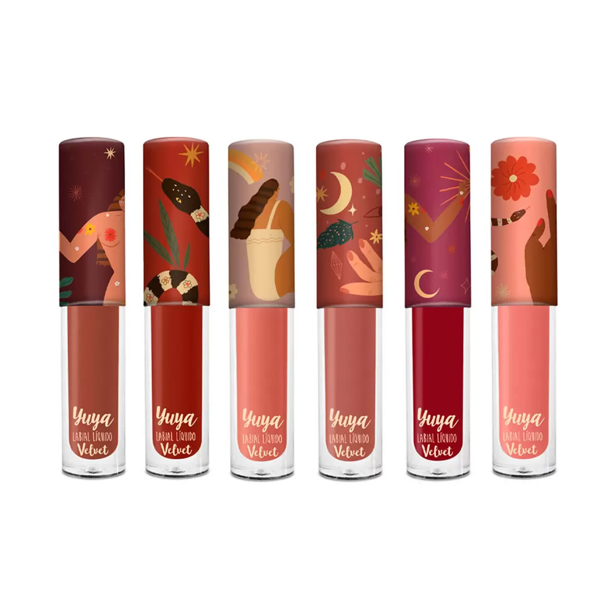 Set De 6 Mini Labiales Líquidos Velvet Yuya 674830 CST