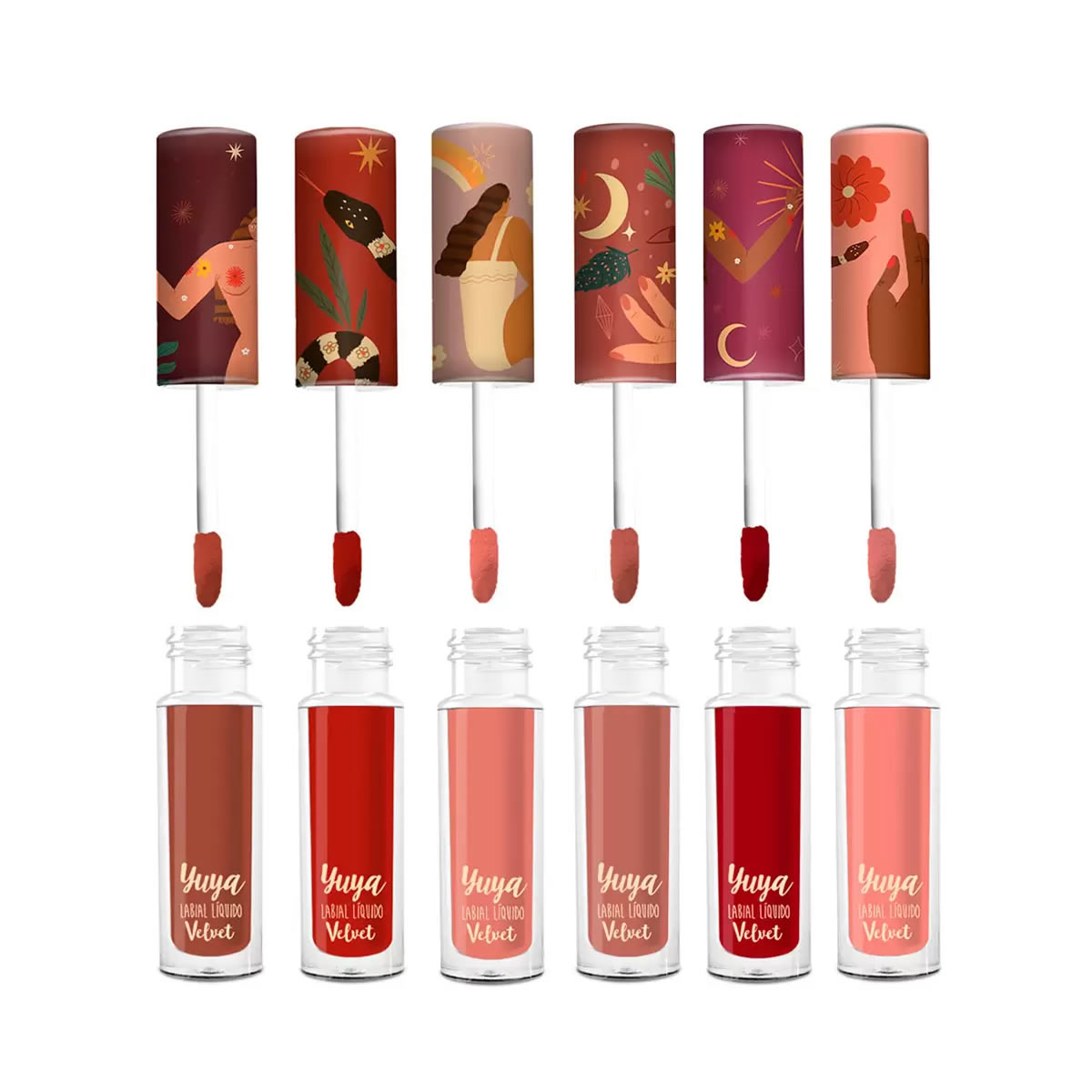 Set De 6 Mini Labiales Líquidos Velvet Yuya 674830 CST