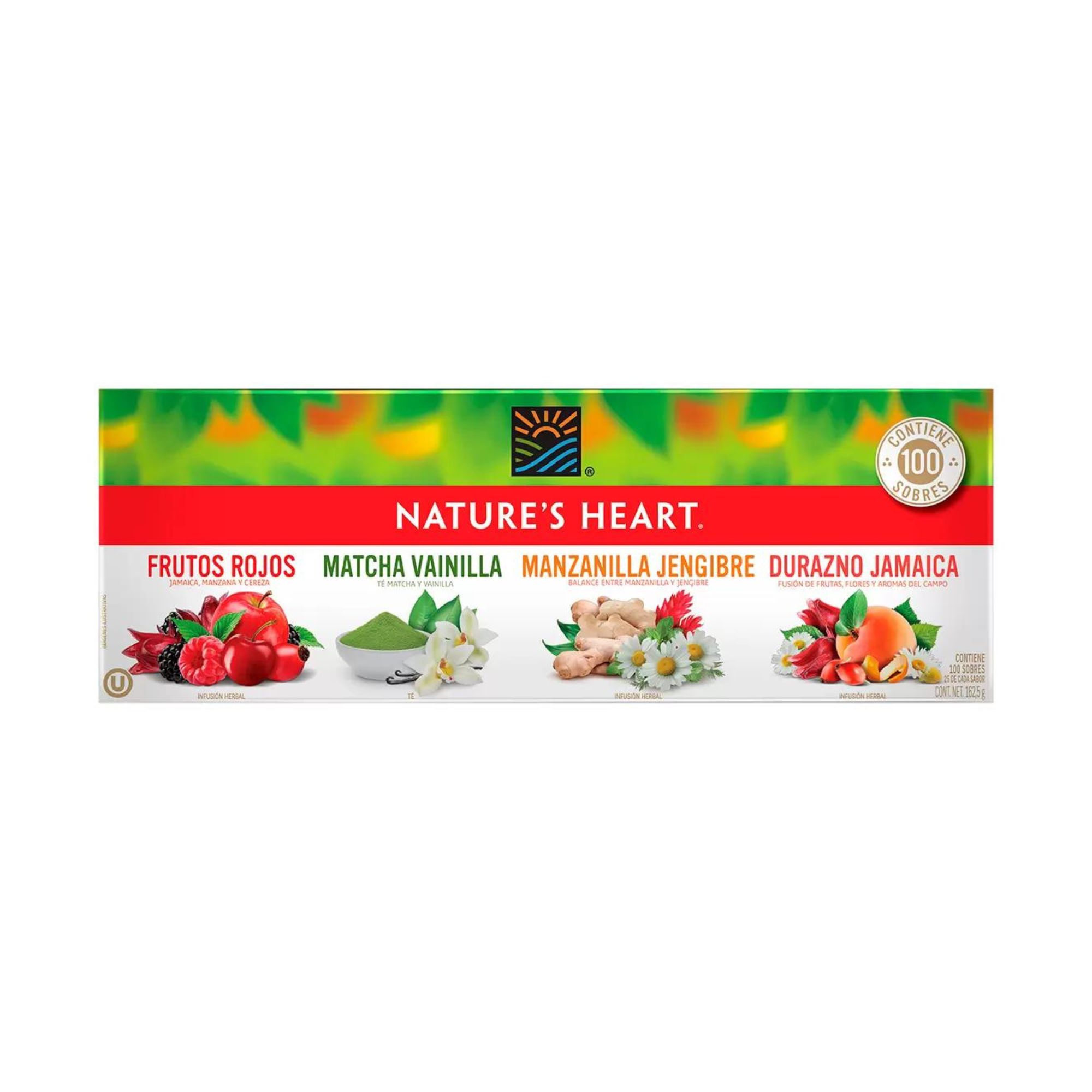 Tés & Infusiones Frutales Nature's Heart 100 Pzas