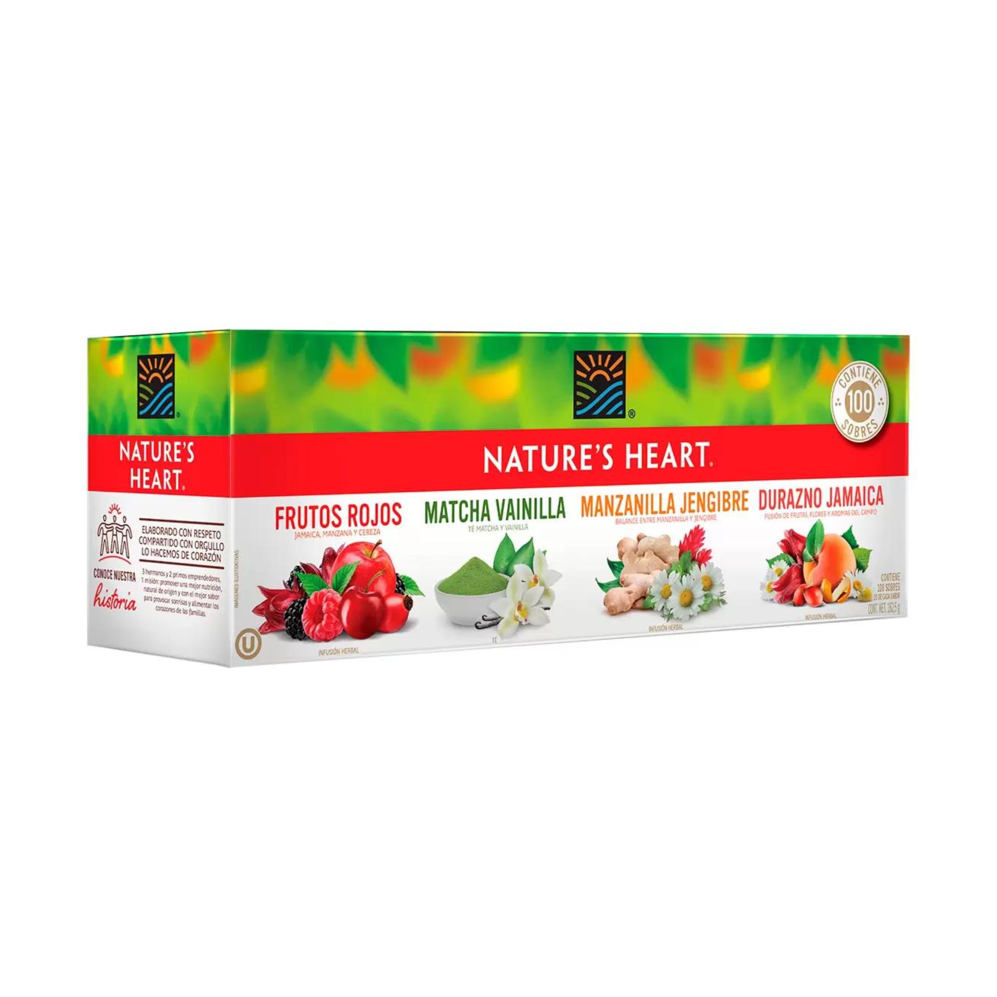 Tés & Infusiones Frutales Nature's Heart 100 Pzas