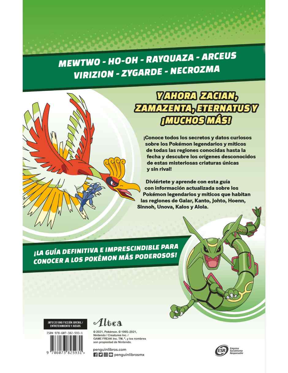 GUIA POKEMON LEGENDARIOS Y SINGULARES (edición ampliada) 