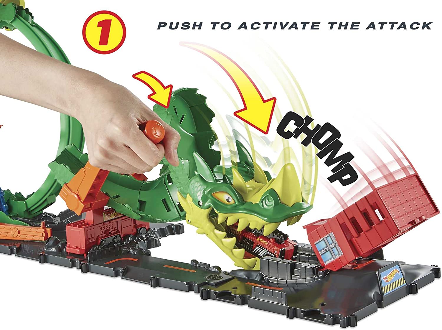 Hot Wheels City Pista Épica de Dragón