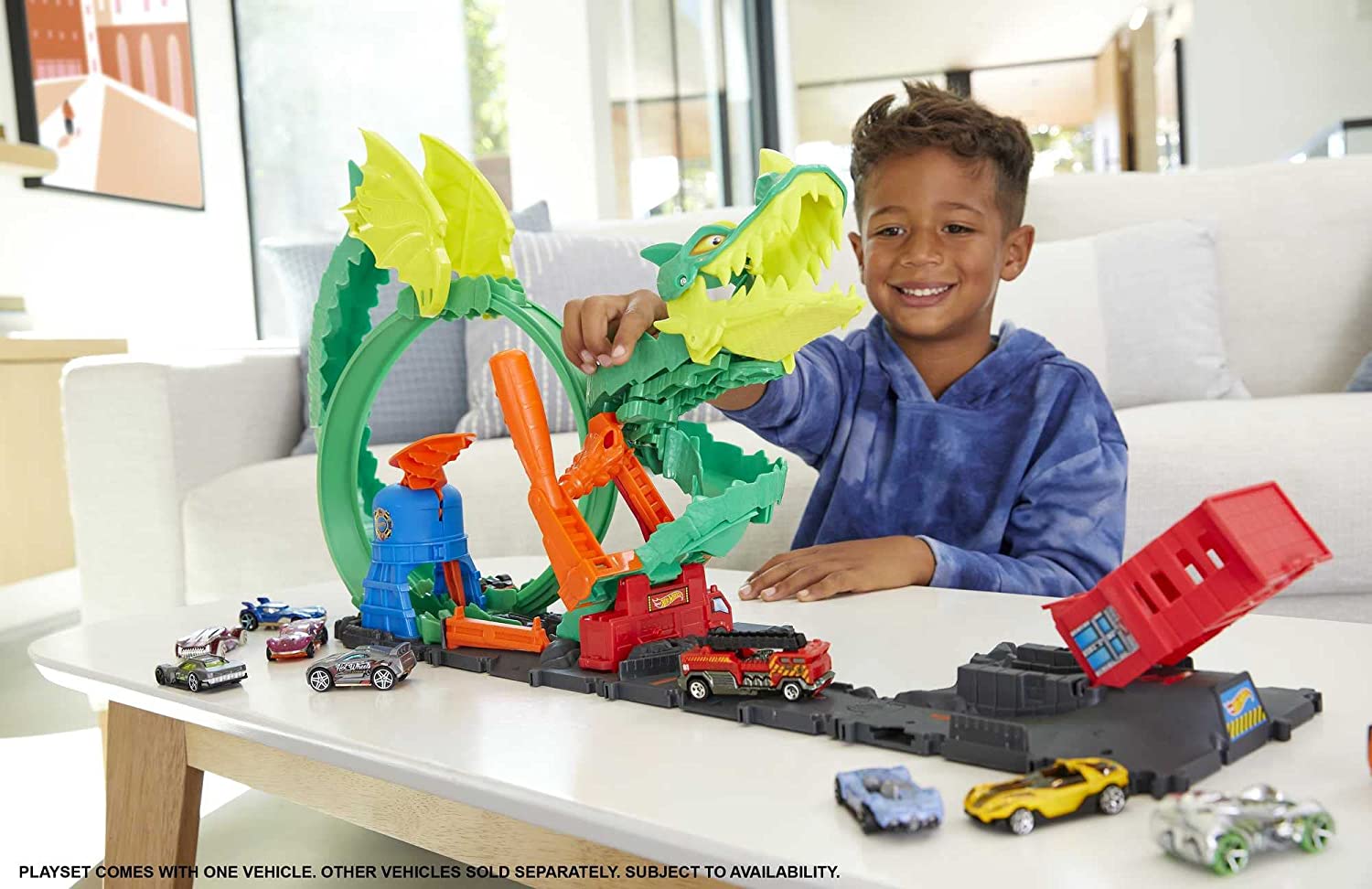 Hot Wheels City Pista Épica de Dragón