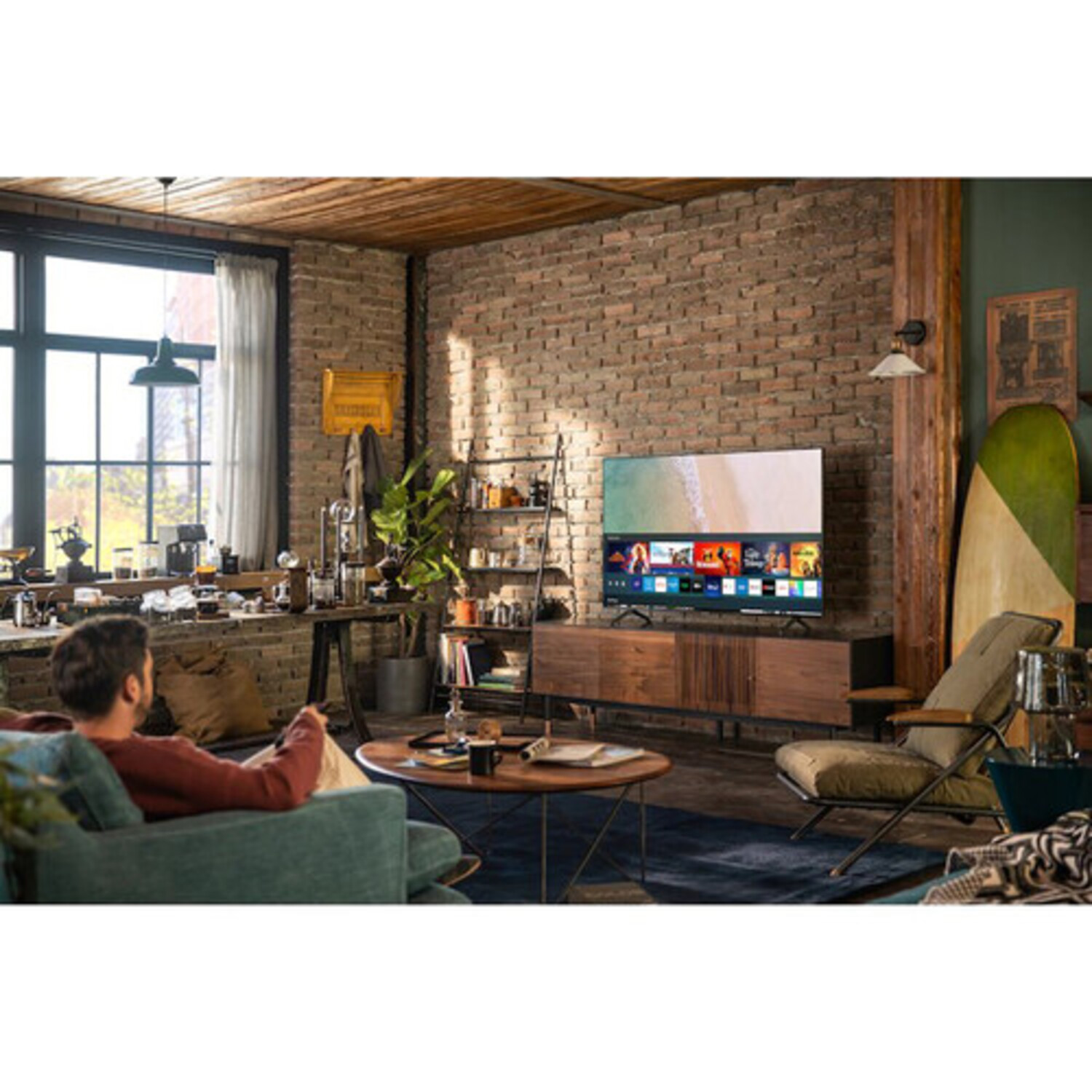 Pantalla Samsung AU8000 43" Clase HDR 4K UHD Smart TV LED.