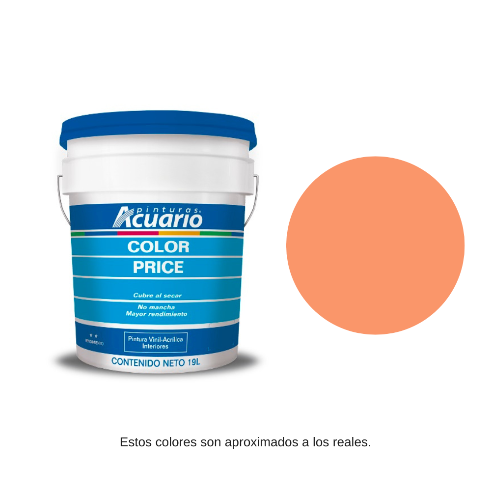 Pintura Color Price Color Mandarina 19 Lt Acuario VA83290