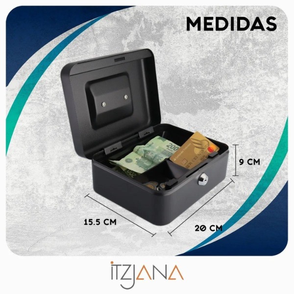 Caja Dinero Fuerte Seguridad,caja Llaves Cash Box Metálica