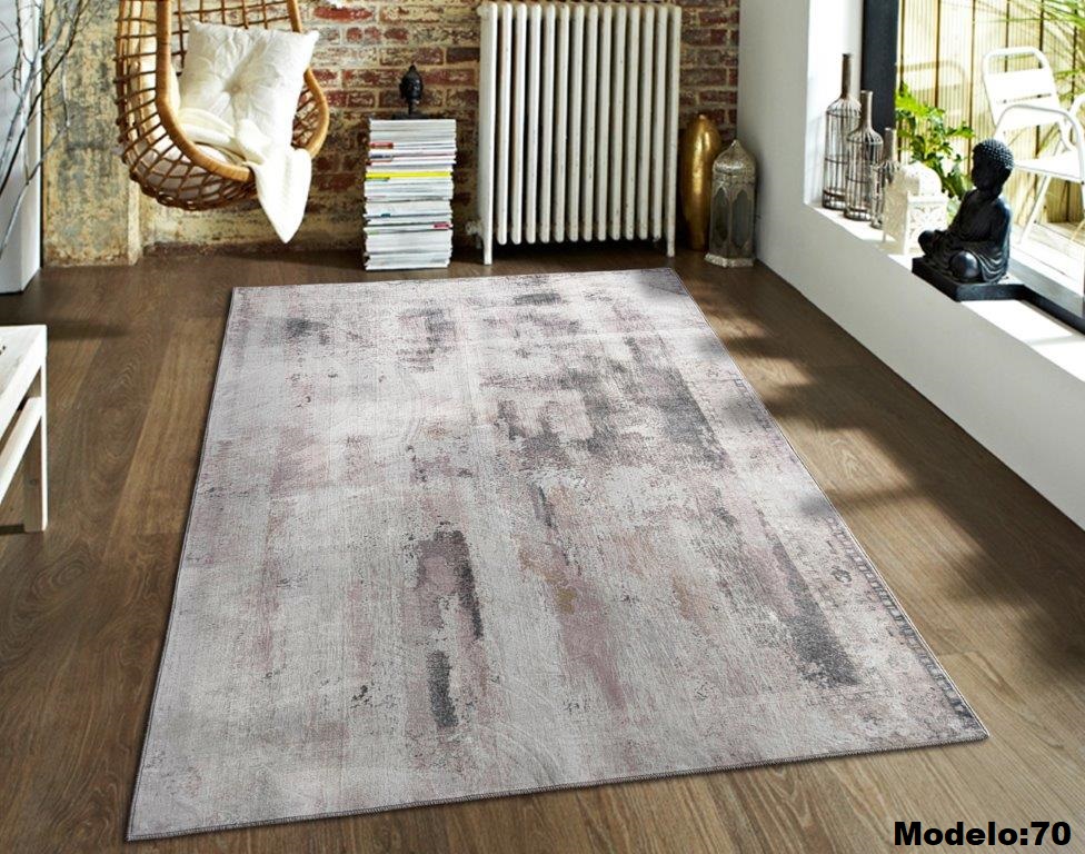 Alfombra Grande muy moderno Difuminado tipo Persa, Cemento ideal Salas muy Suave 2.0x3.0 mts