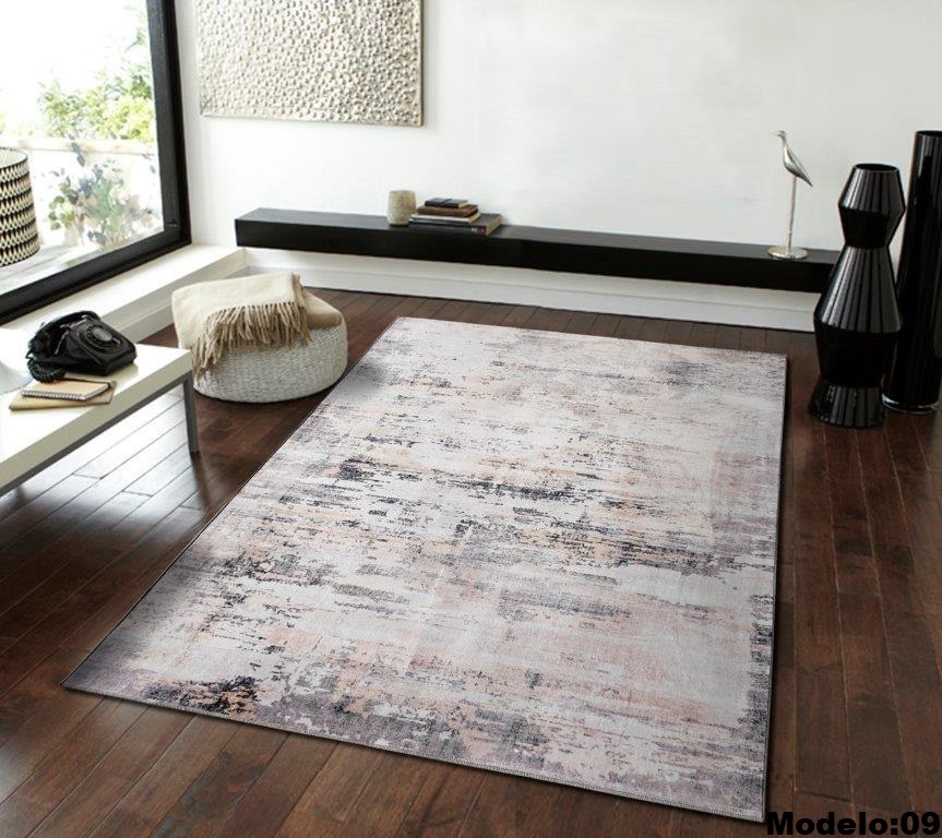 Alfombra Grande muy moderno Difuminado tipo Persa, Cemento ideal Salas muy Suave 2.0x3.0 mts