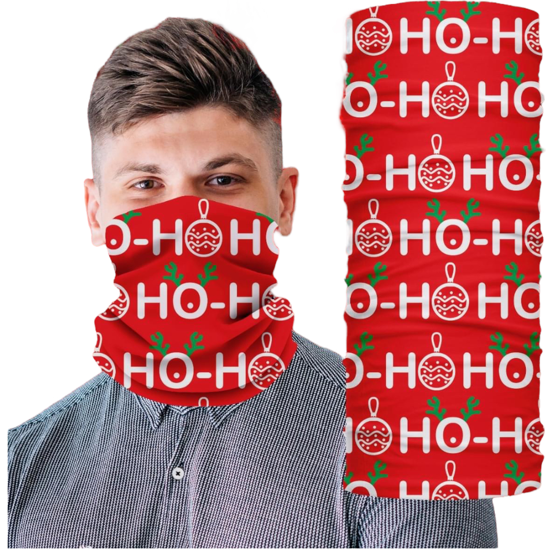 Juego De 3 Bandanas Tipo Buff Mascara Navideña Cubre Polvo cubrebocas.
