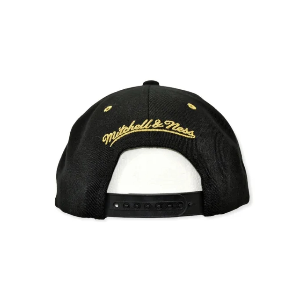 GORRA MITCHELL & NESS SNAPBACK BROOKLYN NEGRO-DORADO MM20134