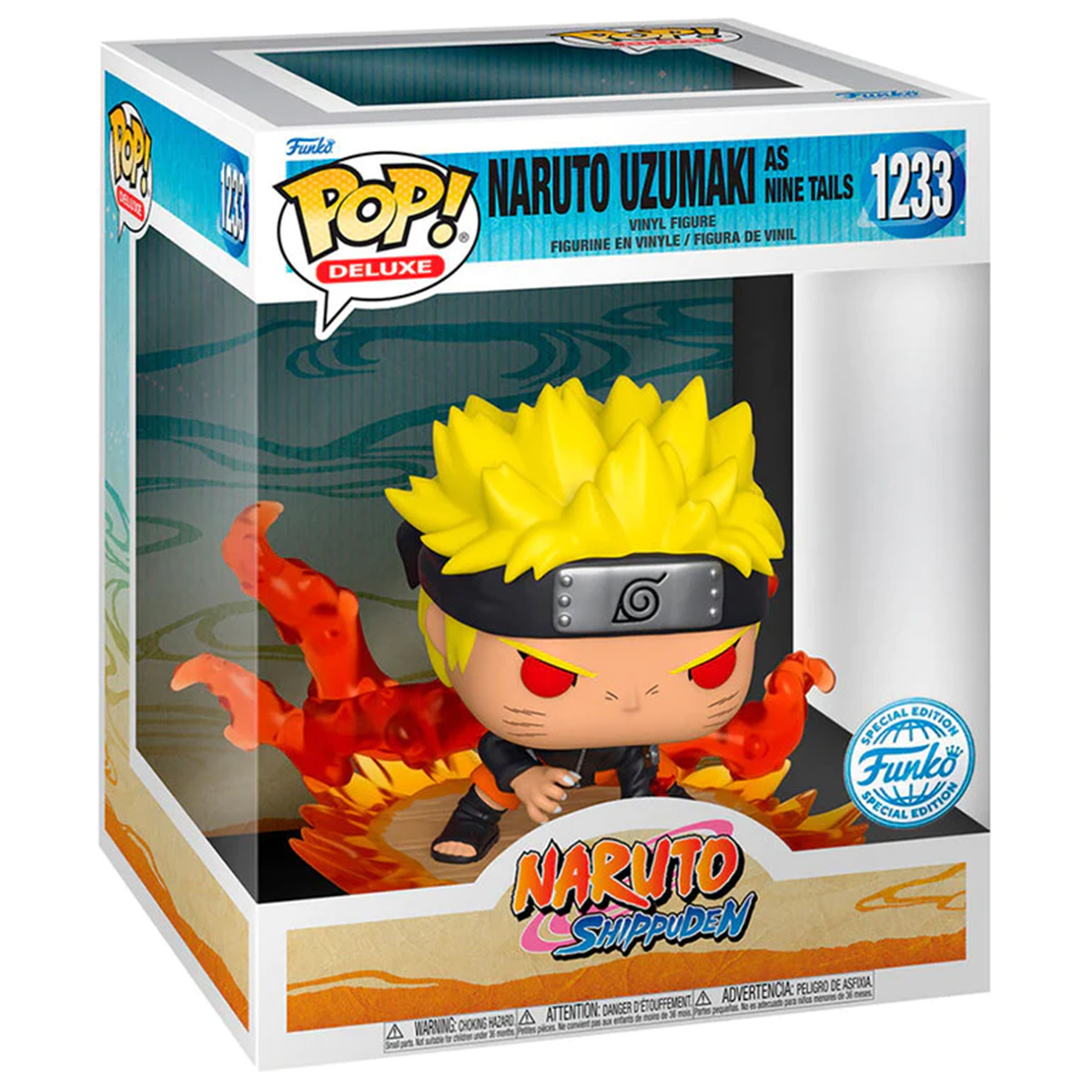Funko Pop Naruto Jinchuriki 9 Colas #1233 Naruto Shippuden Deluxe Fig Original