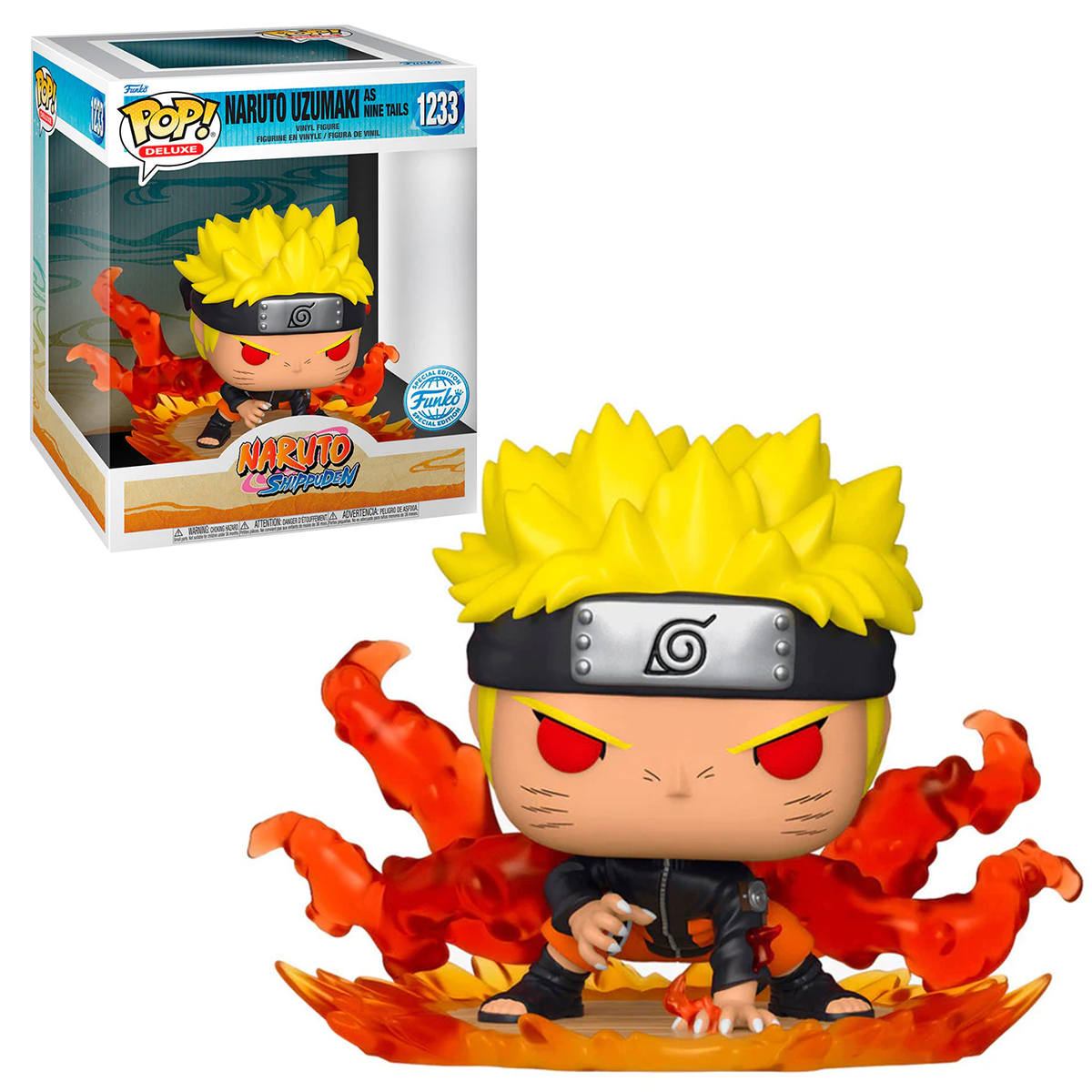 Funko Pop Naruto Jinchuriki 9 Colas #1233 Naruto Shippuden Deluxe Fig Original