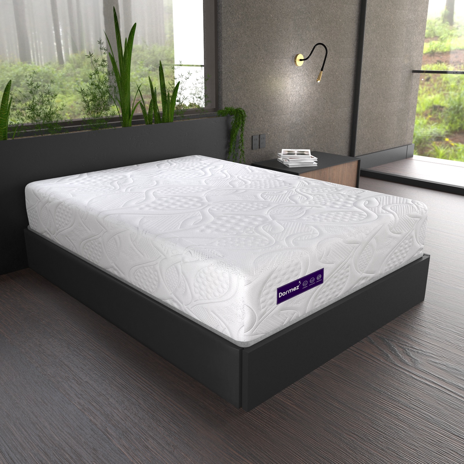 Colchón Queen Size Dormez Inder Memory Foam Gel Confort Plus