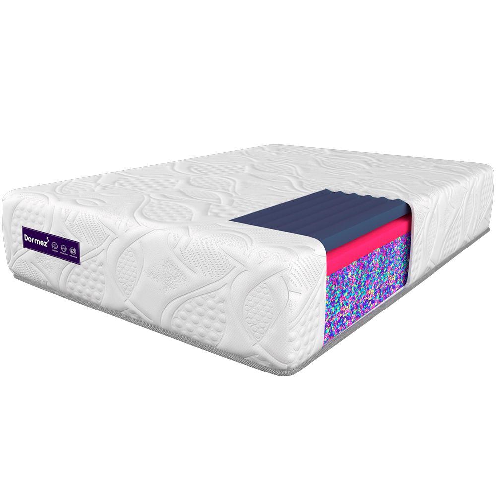 Colchón King Size Dormez Inder Catar Memory Foam Gel Confort Plus