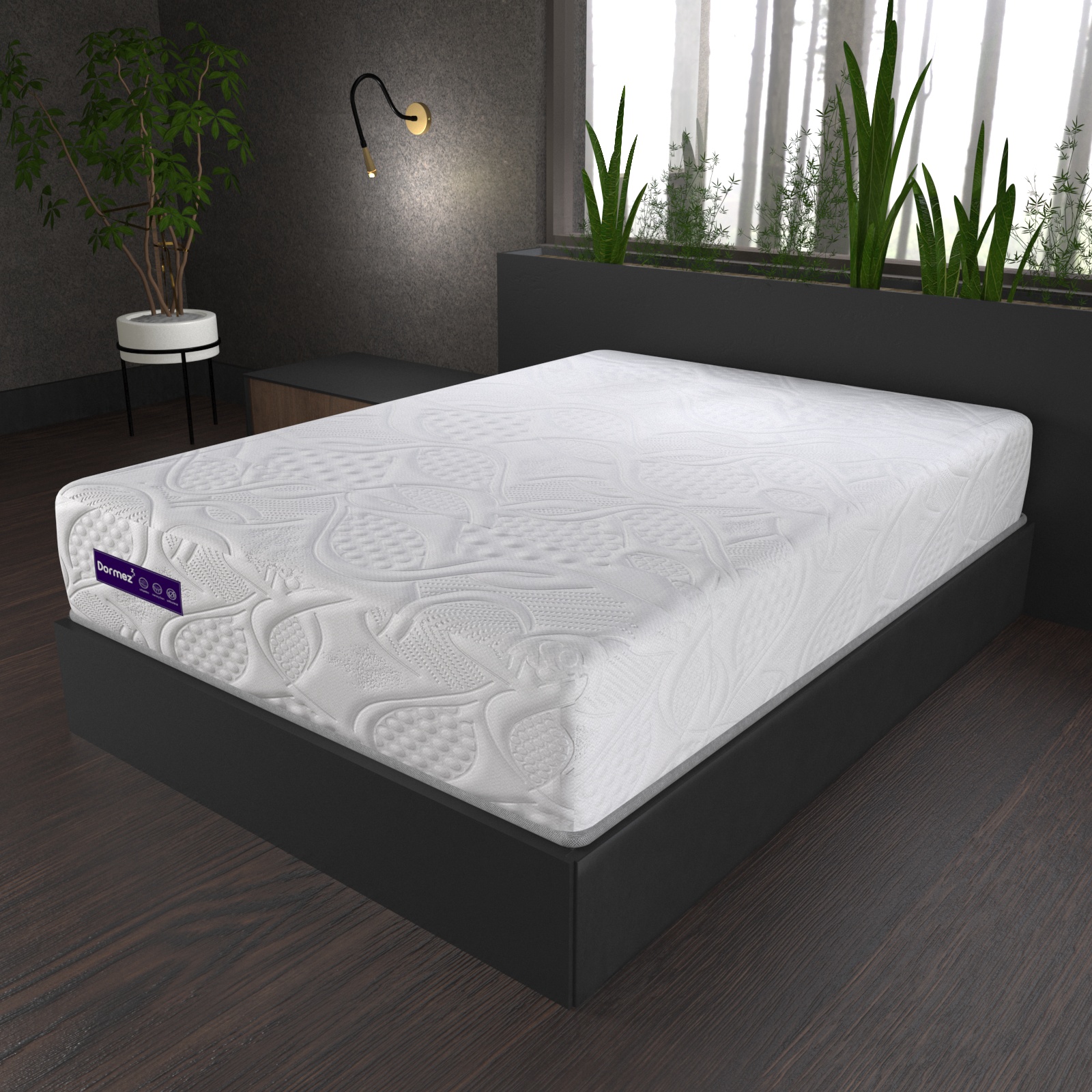 Colchón King Size Dormez Inder Catar Memory Foam Gel Confort Plus