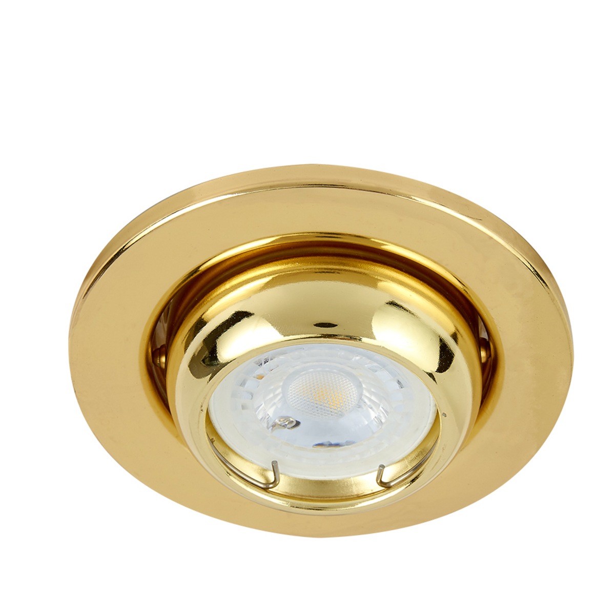 LAMPARA PARA EMPOTRAR DIRIGIBLE REDONDA TECNO LITE  YD-345/O ORO