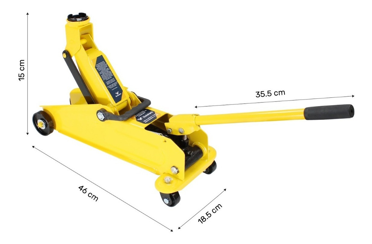 Gato Hidráulico De Patin 2 Toneladas Uso Rudo