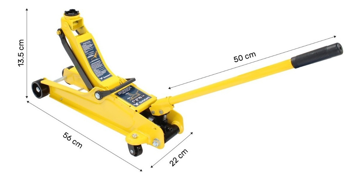 Gato Hidraulico De Patin 2.5 Toneladas Uso Rudo
