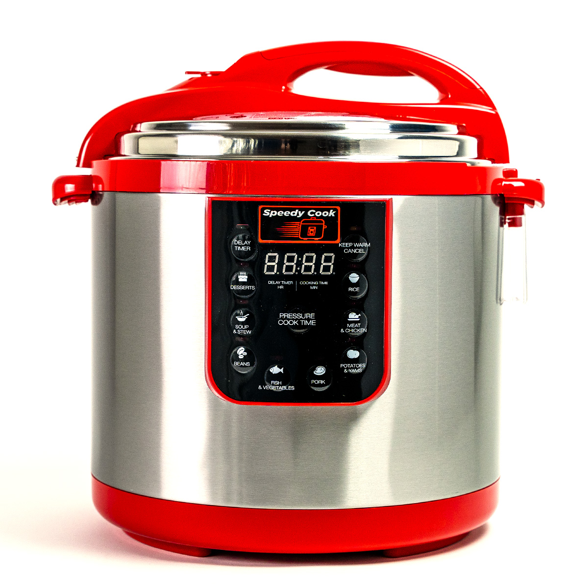 SPEEDY COOK Olla De Presión Eléctrica Multifuncional 6 en 1 9.7 Litros Rojo 