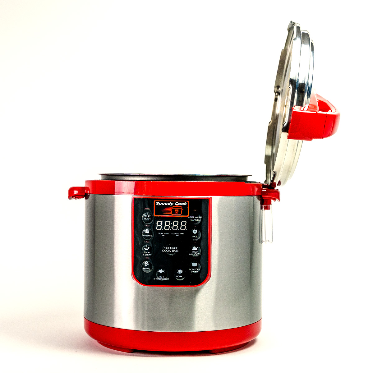 SPEEDY COOK Olla De Presión Eléctrica Multifuncional 6 en 1 9.7 Litros Rojo 