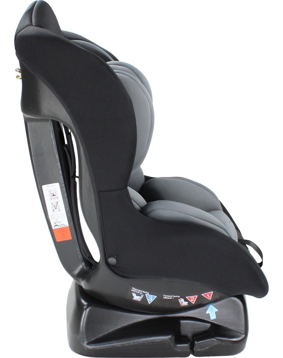 Autoasiento Gris Bebe 3 Posiciones Arnes 5 Puntos Seguridad