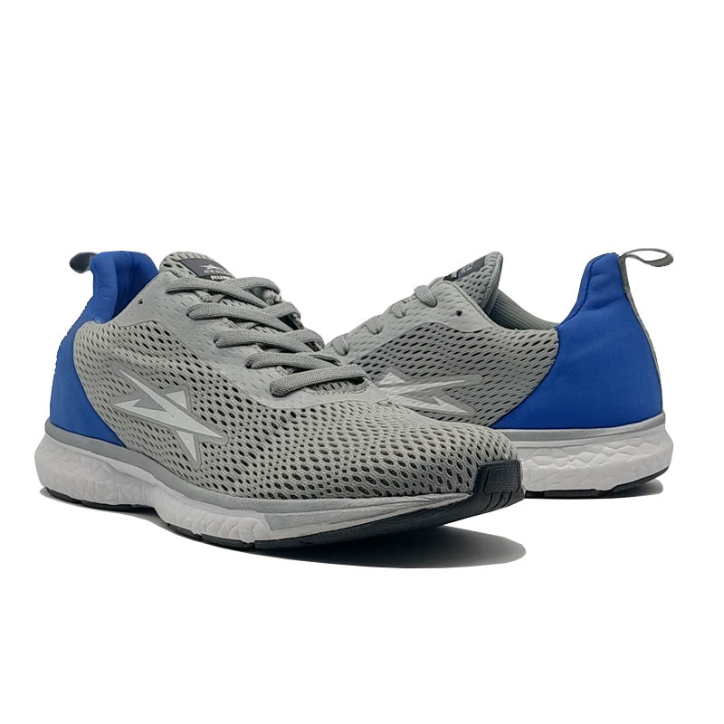 Tenis Eescord 3655 Gris Azul Deportivo Hombre Running