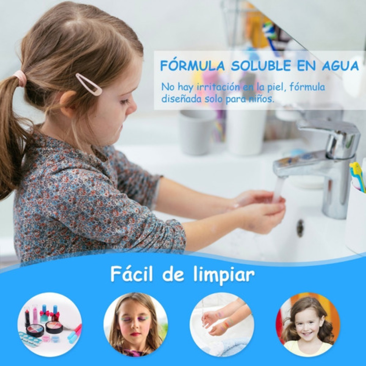 Kit De Maquillaje Para Niñas 21 Pcs