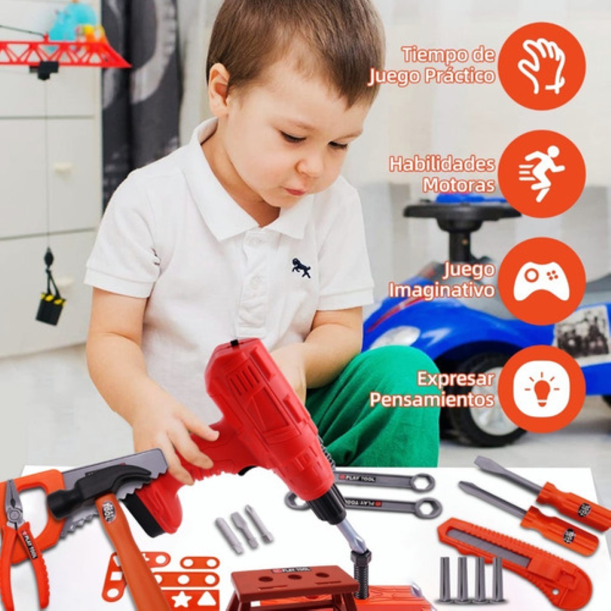 Juego De Herramientas De Juguete Para Niños 30 Pzs