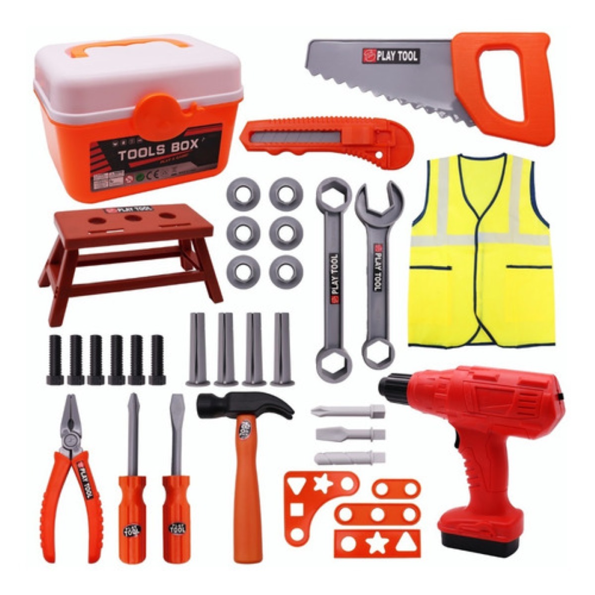 Juego De Herramientas De Juguete Para Niños 30 Pzs