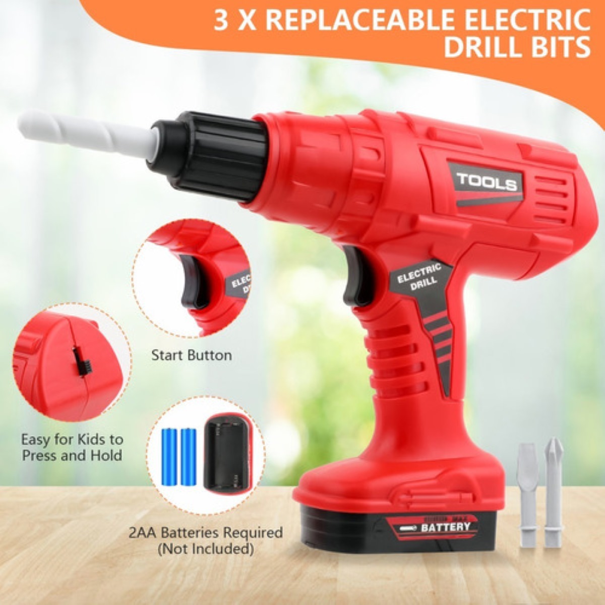 Juguete Herramientas Niño Caja Taladro Infantil Accesorios