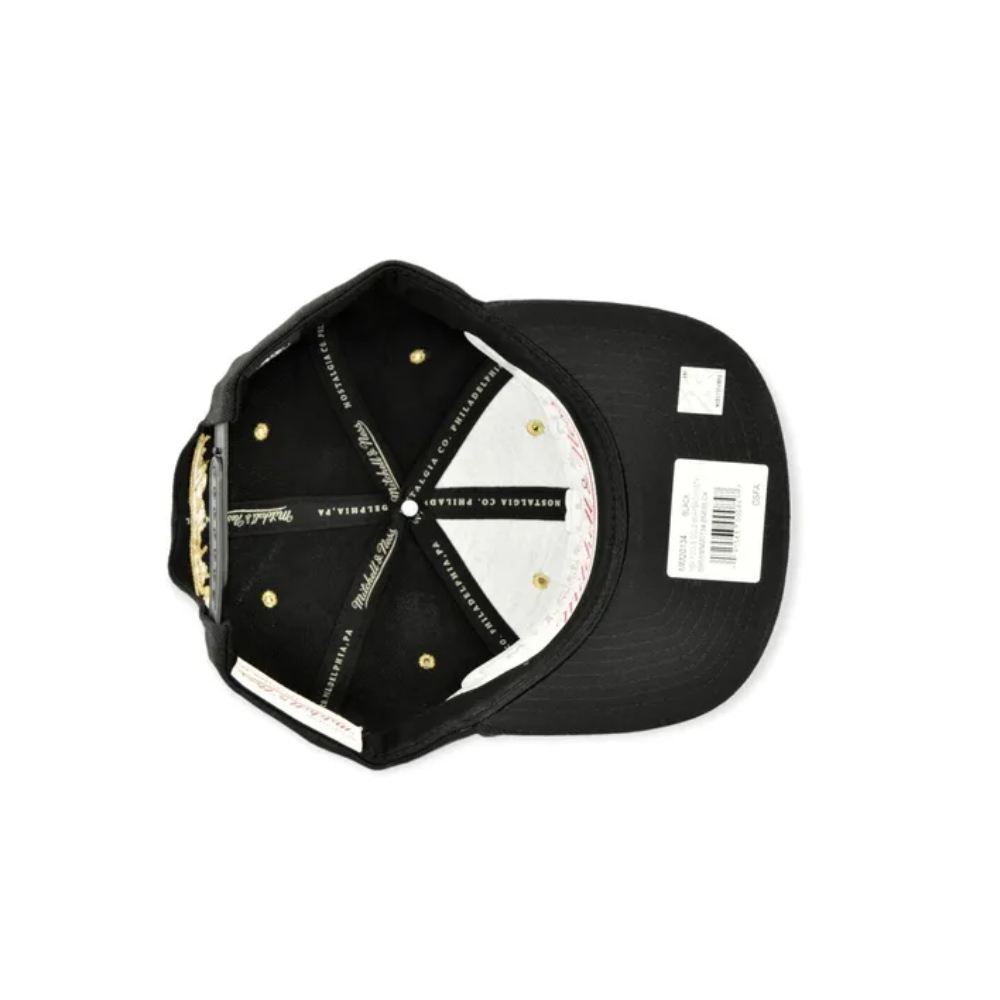 Gorra Mitchell & Ness snapback Brooklyn Nets negro-dorado MM20134