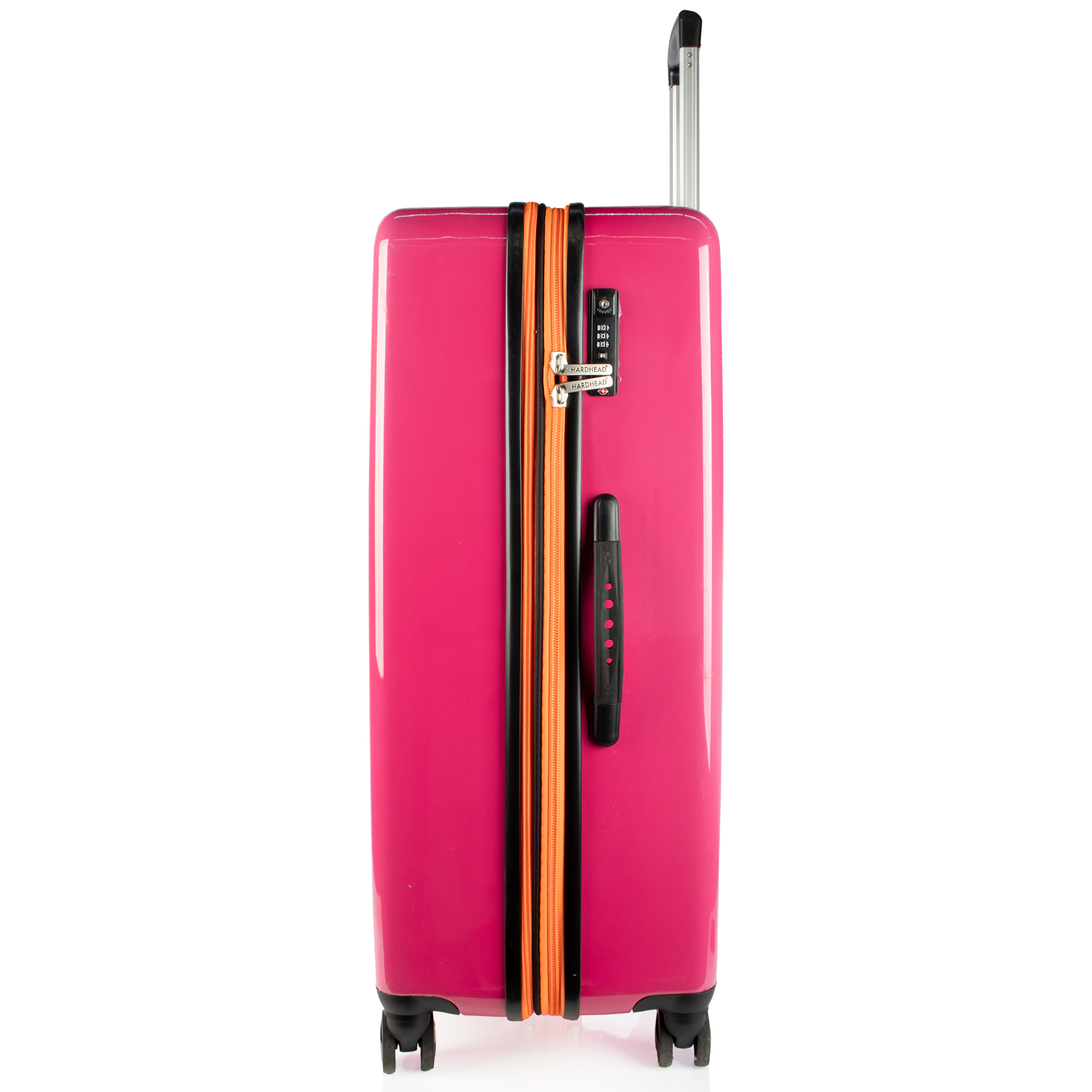 Maleta de viaje Rigida 30" ruedas 360 con candado Rosa Hardhead